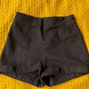 Urban Outfitters Black High Waist Shorts